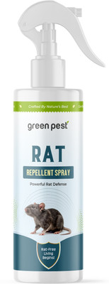 GREEN PEST Herbal Rodent Repellent Spray for Car and Home Anti Rat Formula Safe Use(100 ml)