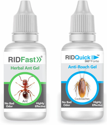 rid fast RID-Fast Herbal Ant Gel 30g With RIDQuick360 Anti Roach Gel 30g Combo Pack(2 x 30 g)