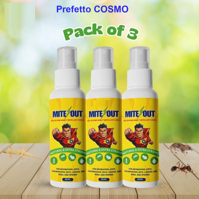 Prefetto COSMO Mite Out Spray – Odor-Free, Safe Formula for Home Use(3 x 50 ml)