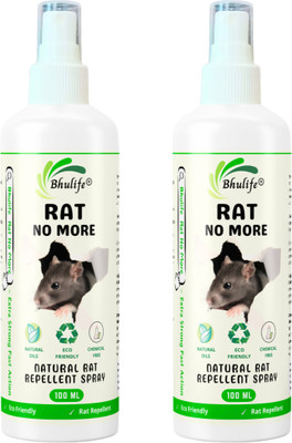 BhuLife Herbal Rat Repellent Spray For Cars & Home | New Effective Formula(2 x 100 ml)