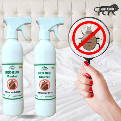 BhuLife Most Powerfull Bedbug Eliminator Organic Natural Spray|Khatmal Marne Ka Spray(2 x 500 ml)