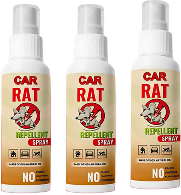 SCENTORA Rat Repellent Car Spray for Cars Highly Effective Easy to Spray(3 x 100 ml)