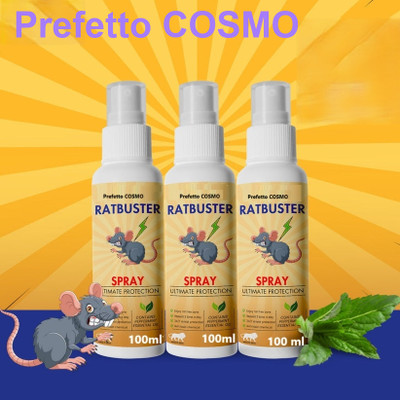 Prefetto COSMO Ratbuster SmartRepel Spray – Safe Rodent Deterrent(3 x 100 ml)