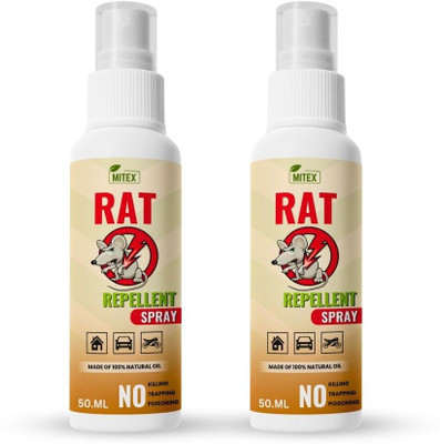 Mitex Rat Repellent Spray - Safe, Effective Natural Formula(2 x 50 ml)