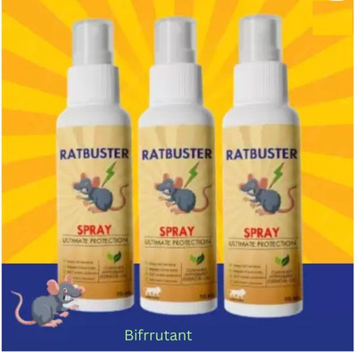 BIFRRUTANT safe rat control Spray for Home and Kitchen(3 x 16.67 ml)