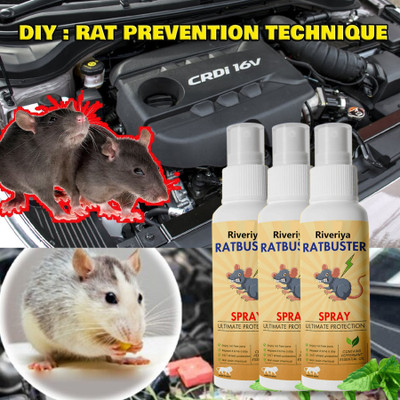 JENIM The Ultimate Rodent Repellent: Rat Buster Spray Unleashed(3 x 100 ml)