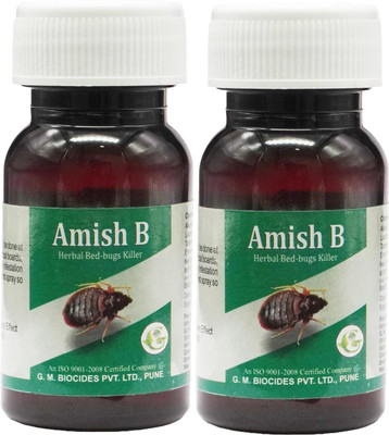 Amish Herbal Bed Bug Liquid 30ml (Pack of 2) | Makes 3L Spray(2 x 30 ml)
