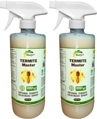 BhuLife Organic Termite Treatment Spray & Wood Protection | Easy To Use(2 x 500 ml)