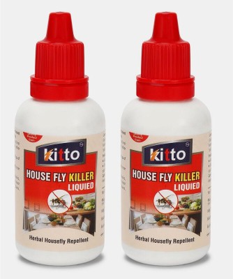 kitto House Fly Repellent long Lasing Formula,Easy to use,Organic(2 x 30 ml)