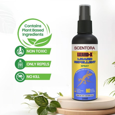 SCENTORA Lizard Repellent Spray With Long Lasting Protection From Lizards, Lizard Killer(100 ml)