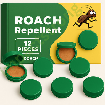 IMPACTSTRONG Anti-Cockroach Powder with Trap Station & Sticky Adhesive(12 x 5 ml)