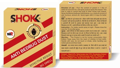 MMR Shokk Eco frendly anti bedbug dust make 2 liter spray(2 x 10 g)