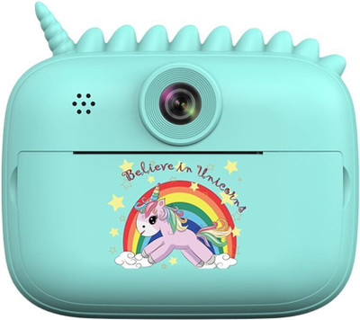 UnicornGlazz Mini Camera Instant Camera, 1080P Thermal Printing 2 Inch HD Screen 24MP Kids Camera Instant Camera(Blue)