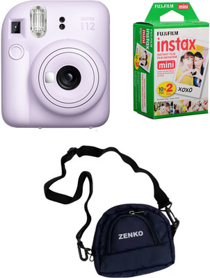 FUJIFILM Instax mini 12 Lilac Purple with 10x2 Film and pouch Instant Camera(Purple)