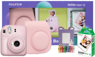 FUJIFILM Instax Mini 12 Treasure Box (10 Shot, Carry Case & Bunting) Instant Camera(Pink)