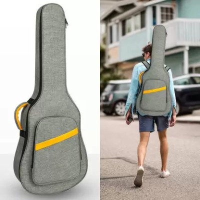 Grow wings grey guitar bag yellow pipin bag attractive design bag Guitar Bag