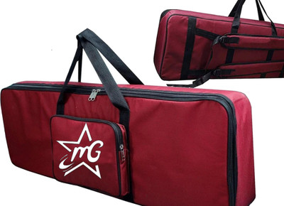 music galaxy RED COLOR KEYBOARD PADDED COVER FOR 61 KEYS AB12 Keyboard Bag