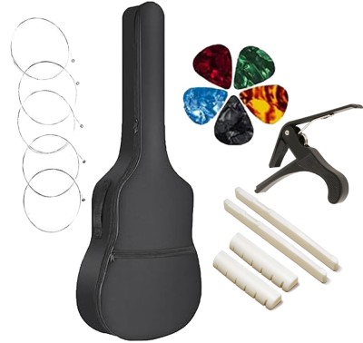 SG MUSICAL guitar bag + 5 pc picks + capo+2nd string 4pc+ saddle bridge Guitar Bag