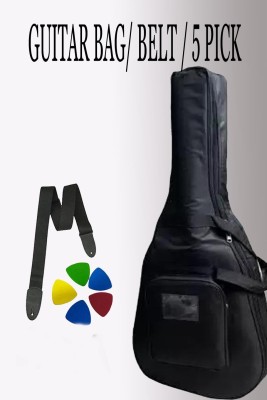 MUSICSMANTRA GUITAR BAG BELT AND PICKS 5 MDCL A44 Guitar Bag