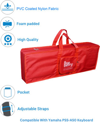 BLUEBERRY KB10 Red Bag For Yamaha PSS-A50 Keyboard, Keyboard Bag