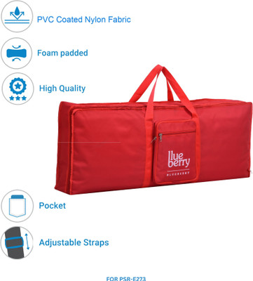 BLUEBERRY KB40 Red Bag For Yamaha PSR-E273 Keyboard, Keyboard Bag