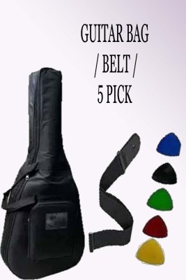 MUSICSMANTRA GUITAR BAG BELT AND PICKS 5 MDCL A60 Guitar Bag