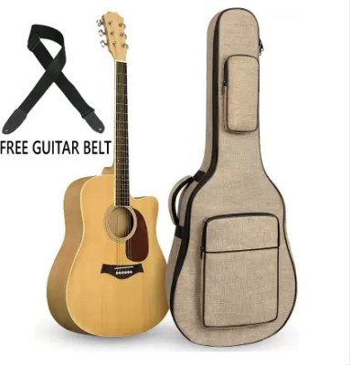 APAKSH ACOUSTIC GUITAR BAG FULL PADED WITH FREE GUITAR BELT Guitar Bag