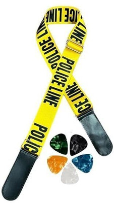 K3 Musical Guitar Strap with PU Leather Ends | Modern & Comfortable Design Polyester Strap(Multicolor)