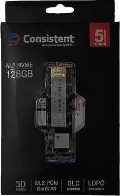LATTICE COMPUTERS NVME 128 GB Desktop, Laptop Internal Solid State Drive (SSD) (Consistent 128GB NVMe M.2 SSD)