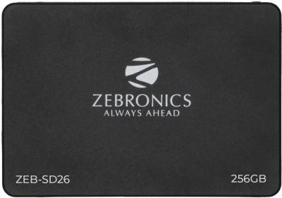 ZEBRONICS ZEB-SD26 256 GB Laptop, Desktop Internal Solid State Drive (SSD) (ZEB-SD26 256 GB Solid State Drive, TLC, SATA II & SATA III Interface)