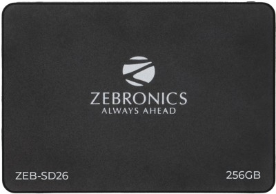 ZEBRONICS ZEB-SD26 256 GB Laptop, Desktop Black SATA III Internal Solid State Drive (SSD) (ZEB-SD26 256 GB Solid State Drive, TLC, SATA II & SATA III Interface)(Interface: SATA III, Form Factor: 2.5 Inch) ZEBRONICS ZEB-SD26 256 GB Laptop, Desktop Black SATA III Internal Solid State Drive (SSD) (ZEB-SD26 256 GB Solid State Drive, TLC, SATA II & SATA III Interface)(Interface: SATA III, Form Factor: 2.5 Inch)