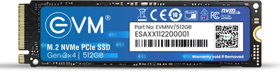 EVM EVMNV 512 GB All in One PC's, Desktop, Laptop Black PCIe NVMe Internal Solid State Drive (SSD) (EVMNV/512GB)(Interface: PCIe NVMe, Form Factor: M.2)
