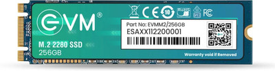 EVM M.2 (2280) SATA 256 GB All in One PC's, Desktop, Laptop Black M.2 Internal Solid State Drive (SSD) (EVMM2/256GB)(Interface: M.2, Form Factor: M.2)