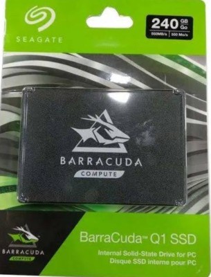 Seagate BARACUDA Q1 240 GB Laptop, Desktop, Surveillance Systems, Network Attached Storage, Servers, All in One PC's Internal Solid State Drive (SSD) (240gb SSD(ZA240CV1A001))(Interface: SATA, Form Factor: 2.5 Inch)
