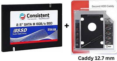 Consistent SSD 256 GB Laptop Internal Solid State Drive (SSD) (SSD 256GB WIth Caddy 12.7MM)