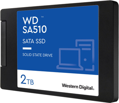 WESTERN DIGITAL SA510 2 TB Desktop, Laptop Blue, Black SATA Internal Solid State Drive (SSD) (WDS200T3B0A)(Interface: SATA, Form Factor: 2.5 Inch)