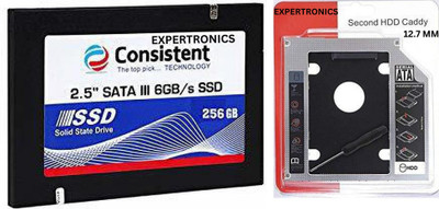 EXPERTRONICS SSD 256 GB Laptop, All in One PC's Internal Solid State Drive (SSD) (Consistent 128GB SSD with 12.7 MM Caddy)(Interface: SATA III, Form Factor: 2.5 Inch)