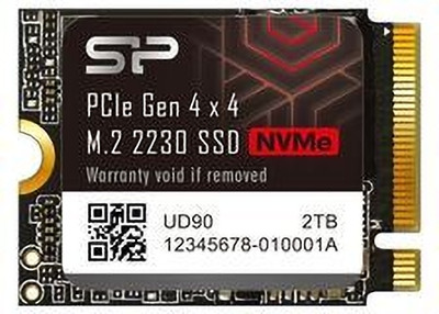 Silicon Power UD90 2230 2 TB Laptop Black PCIe NVMe Internal Solid State Drive (SSD) (SP02KGBP44UD9007)(Interface: PCIe NVMe, Form Factor: M.2)