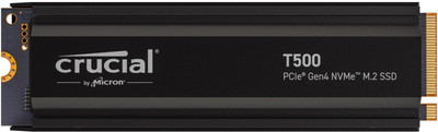 Crucial T500 1 TB Desktop, Laptop Black PCIe NVMe Internal Solid State Drive (SSD) (CT1000T500SSD5)(Interface: PCIe NVMe, Form Factor: M.2) deal from flipkart