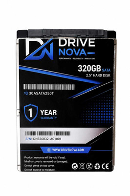 drivenova d320n 320 GB All in One PC's, Desktop, Laptop, Surveillance Systems Black, Green SATA Internal Hard Disk Drive (HDD) (320GB Internal Hard Disk)(Interface: SATA, Form Factor: 2.5 Inch)