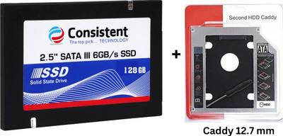 Consistent SSD 128 GB Laptop Internal Solid State Drive (SSD) (SSD 128GB WIth Caddy 12.7MM)