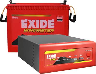 EXIDE Inverterz Star 1125 VA Pure Sine Wave Inverter with IMTT 1500 Tubular Inverter Battery
