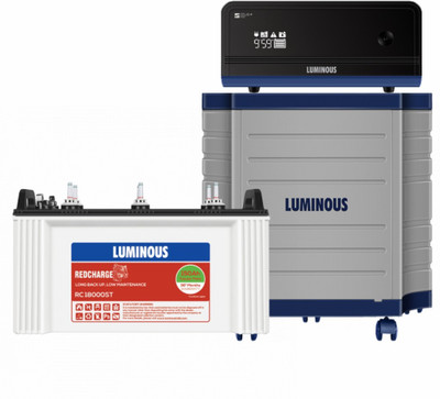 LUMINOUS ZELIO+1100 Pure Sine Wave Inverter_RC18000ST_TX100L Trolley Tubular Inverter Battery (150AH)