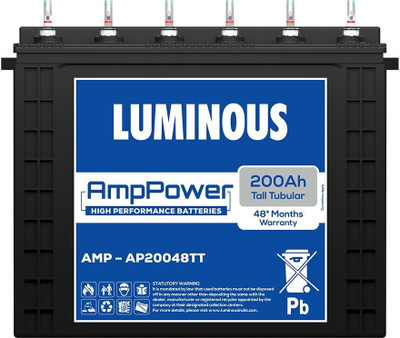 LUMINOUS 48 Months Warranty Tubular Inverter Battery(200 Ah, AMP - AP20048TT)