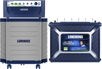 LUMINOUS Eco Volt Neo 1250 Sine Wave Inverter with Ultracharge UCTT18066 and Trolley Tubular Inverter Battery(150Ah)