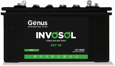 Genus Invosol GST50 C10 Rating Tall Tubular Inverter Battery