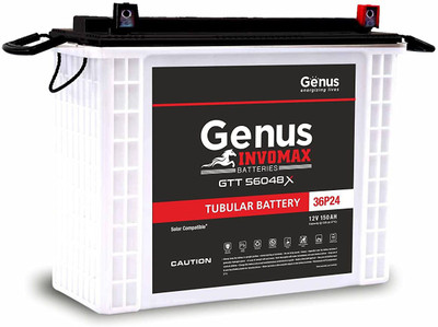 Genus Invomax GTT56048X 150 Ah Tall Tubular Inverter Battery(150Ah)