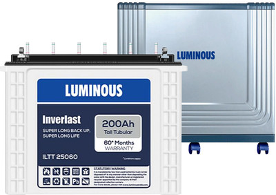 LUMINOUS 60 Months Warranty Tubular Inverter Battery(200 Ah, Trolley_ILTT 25060)
