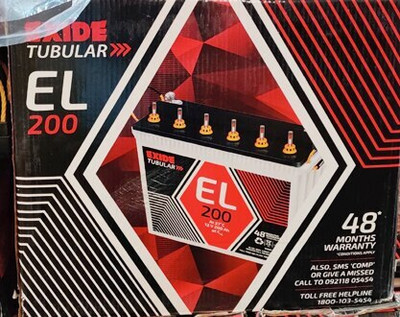 EXIDE EXIDE_6EL200 Tubular Inverter Battery(200 Ah)