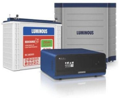 LUMINOUS Zelio 1100 Inverter with RC18000 Tubular Battery Tubular Inverter Battery (150 ah) Tubular Inverter Battery(150 Ah)